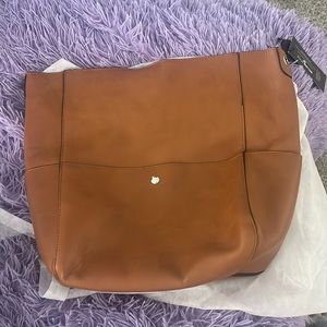 Leather canvas bag